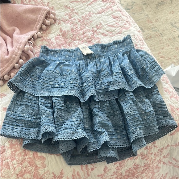 Aerie Blue Ruffled Skirt - Picture 1 of 3